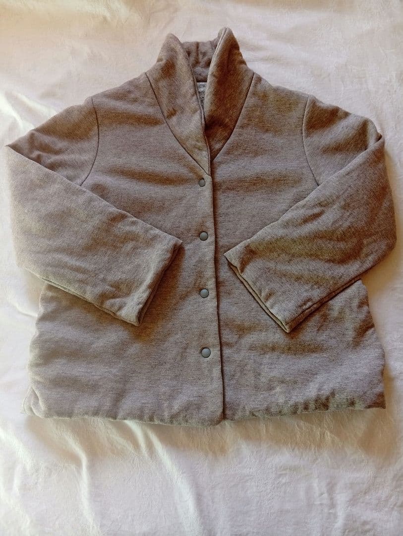 プリスティンジャケット　ヤク混　　オーガニックコットン　中綿　コットンボール柄