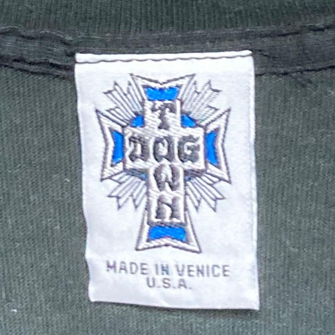 90s USA製 Dog Town ビンテージ Tシャツ ドッグタウン 墨黒 L