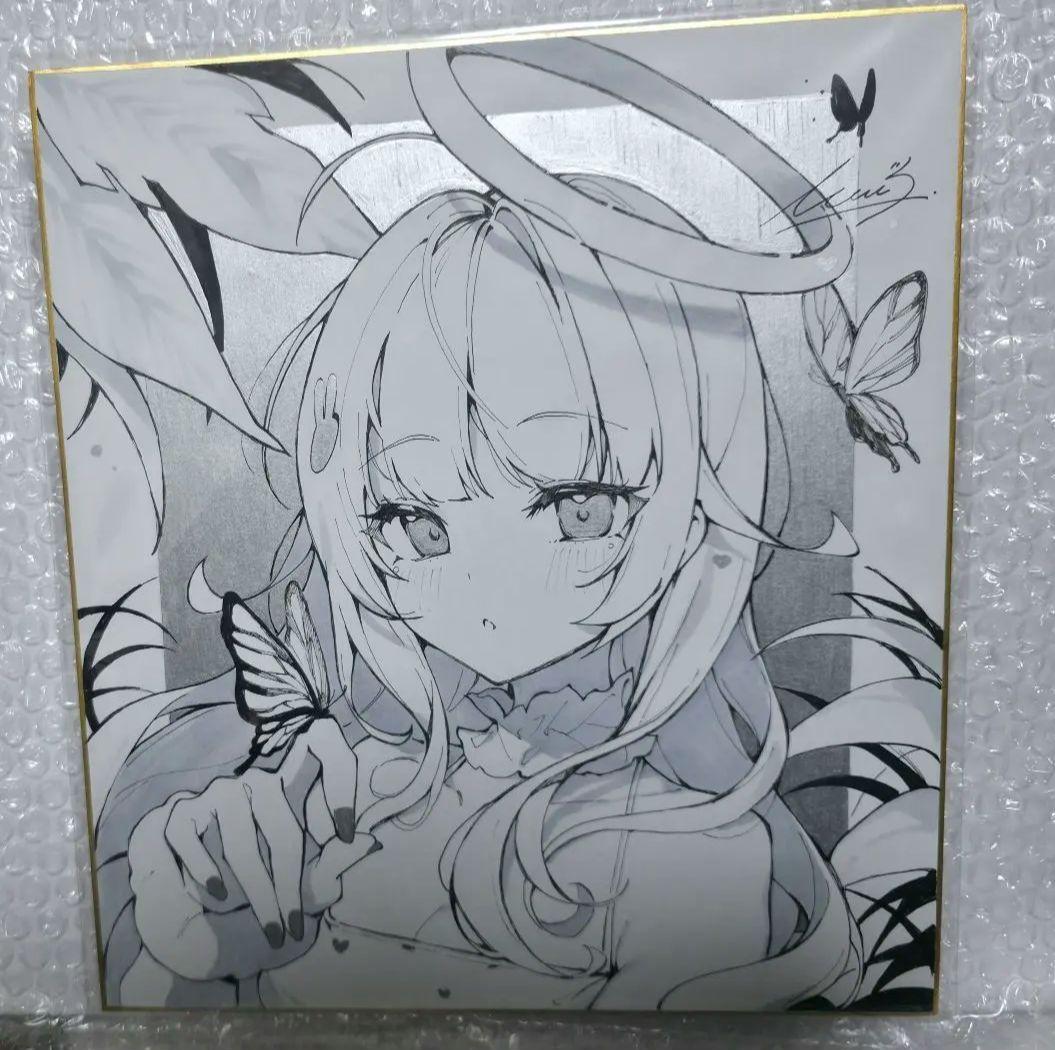 イコモチ icomochi 　直筆イラスト色紙　直筆イラスト入りサイン色紙