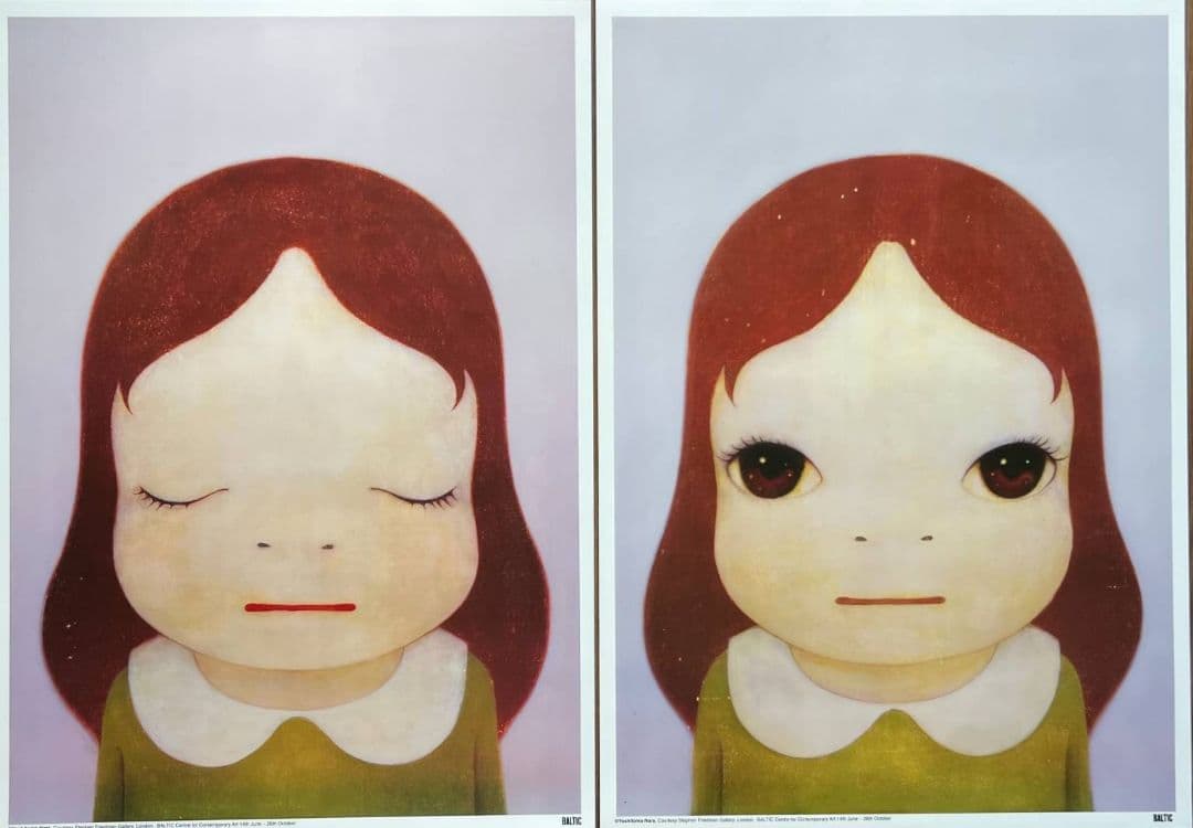 奈良美智 ポスター 2点セット 大人気画家 (村上隆 草間彌生) - メルカリ