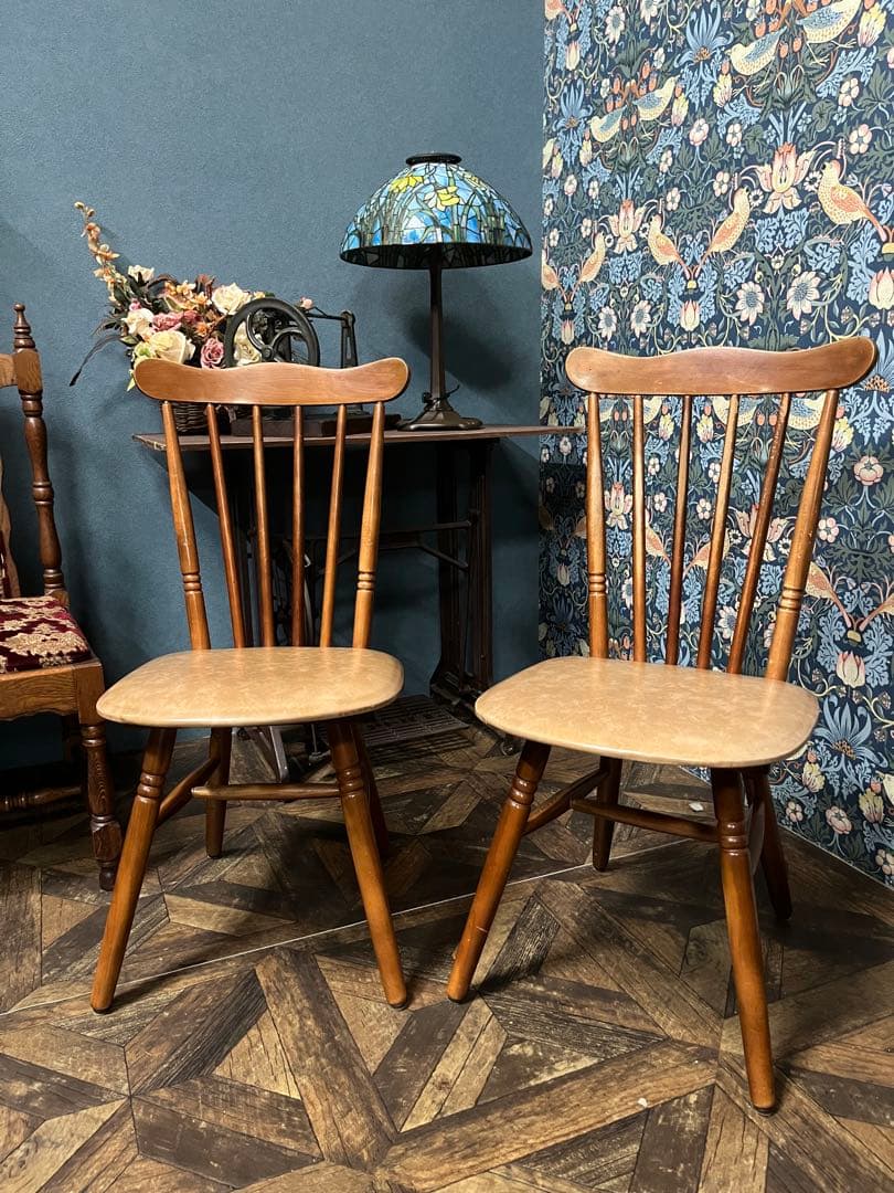 kanedahiroko167＊椅子 セット 昭和レトロ 当時物インテリア