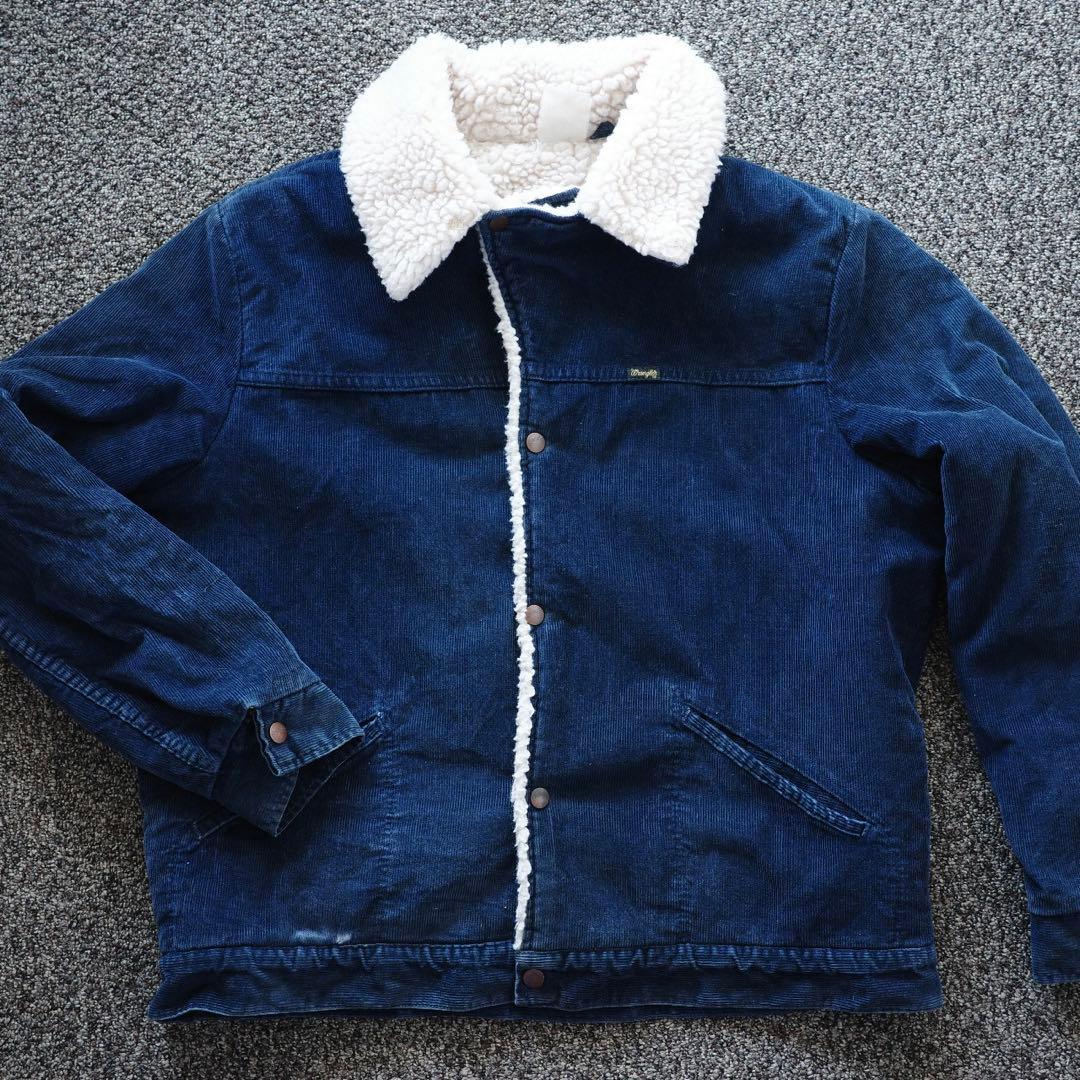 Wrangler ボア襟 ネイビー ジャケット