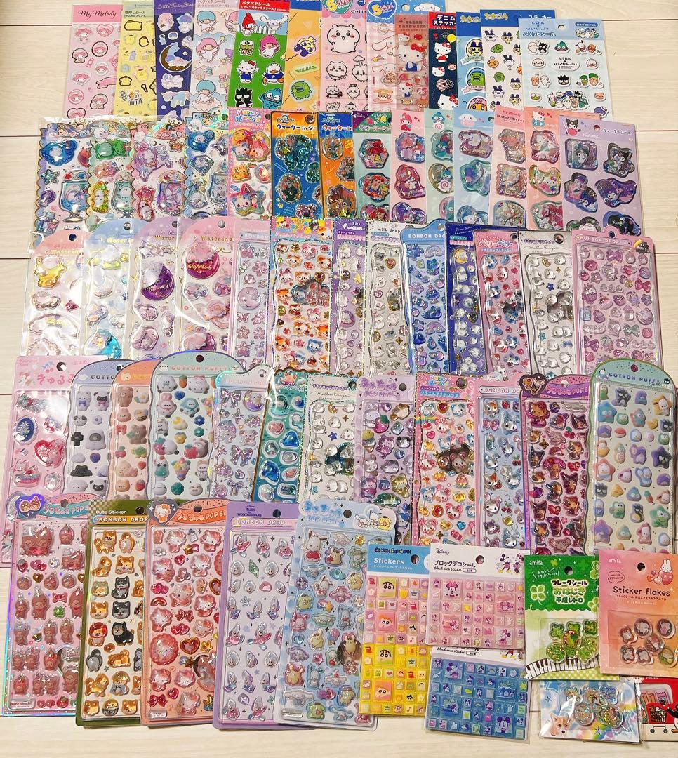 64枚セット　ボンボンドロップシール　ウォーターまとめ売り