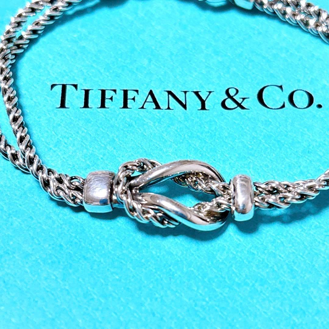 【美品】19.5cm ティファニー ダブルロープ ブレスレット シルバー925