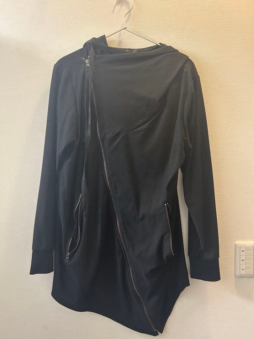 Xfrm アシンメトリー V系 グランジ y2k 黒パーカー