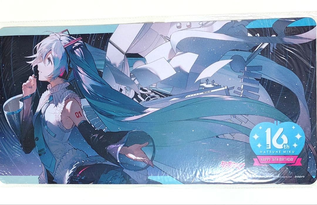 初音ミク Happy 16th Birthday デスクマット プレイマット 71BAbJEXCBL._AC_UF350,