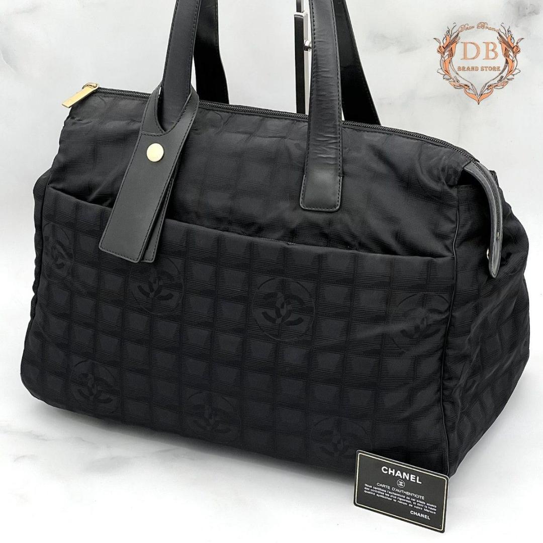 【Gカード付】 シャネル ニュートラベルライン ハンドボストン ブラック ココ ニュートラベルライン レア美品 シャネル CHANEL ミニボストンバッグ