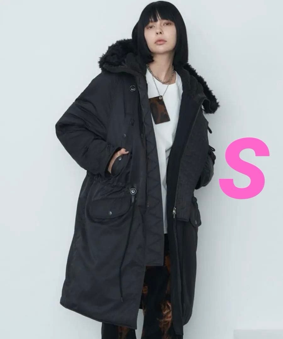 AIVER N-3フライトコート ブラックSサイズ AIVER（アイバー） モッズコート コート AIVER N-3フライトコート