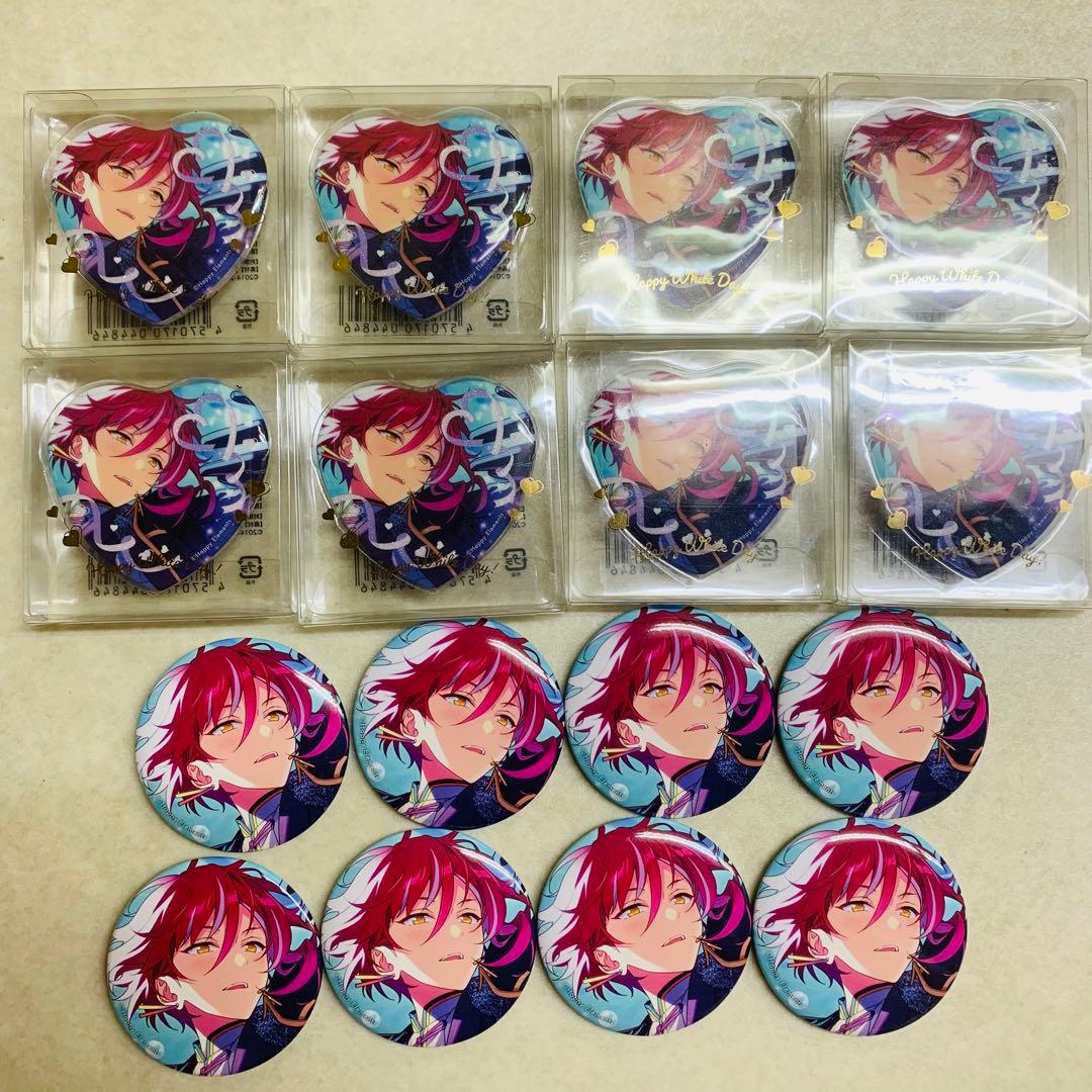 あんスタ 逆先夏目 イベコレ ホワイトデーハート　缶バッジ summer