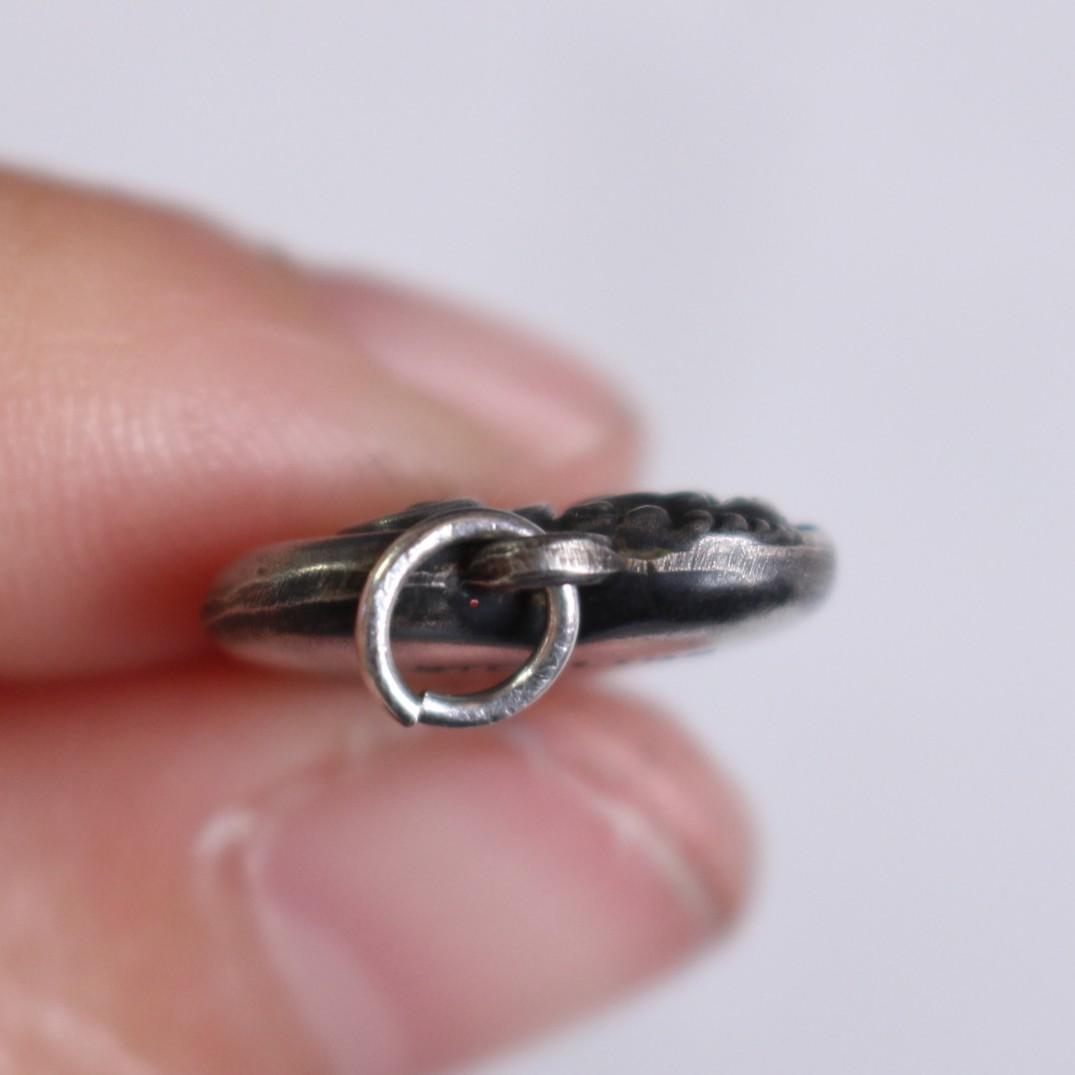 30s スウィートハートジュエリー WW2 シルバー 勿忘草 渦巻 スクロール