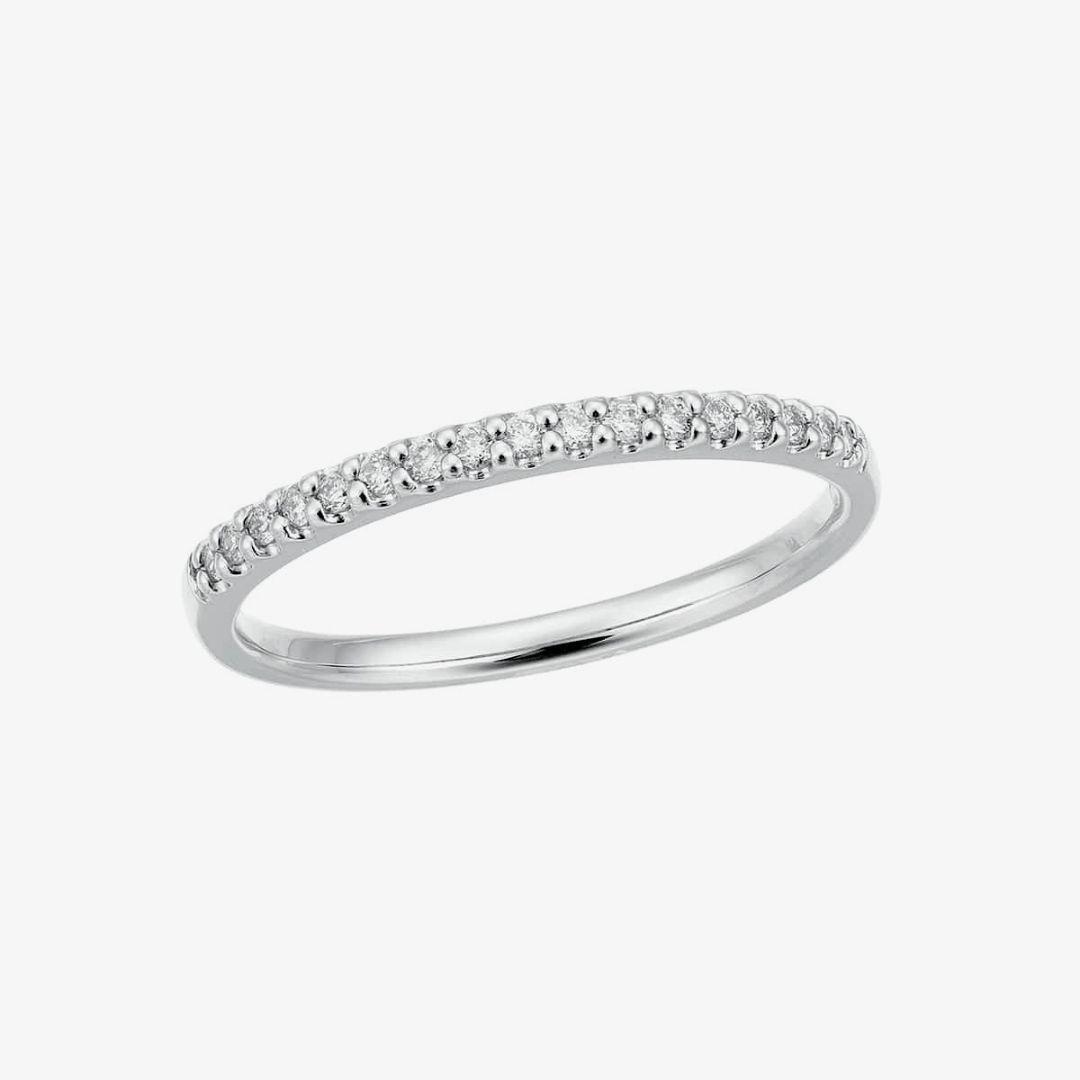 ジュエリーツツミ k10WＧダイヤモンドリング9号