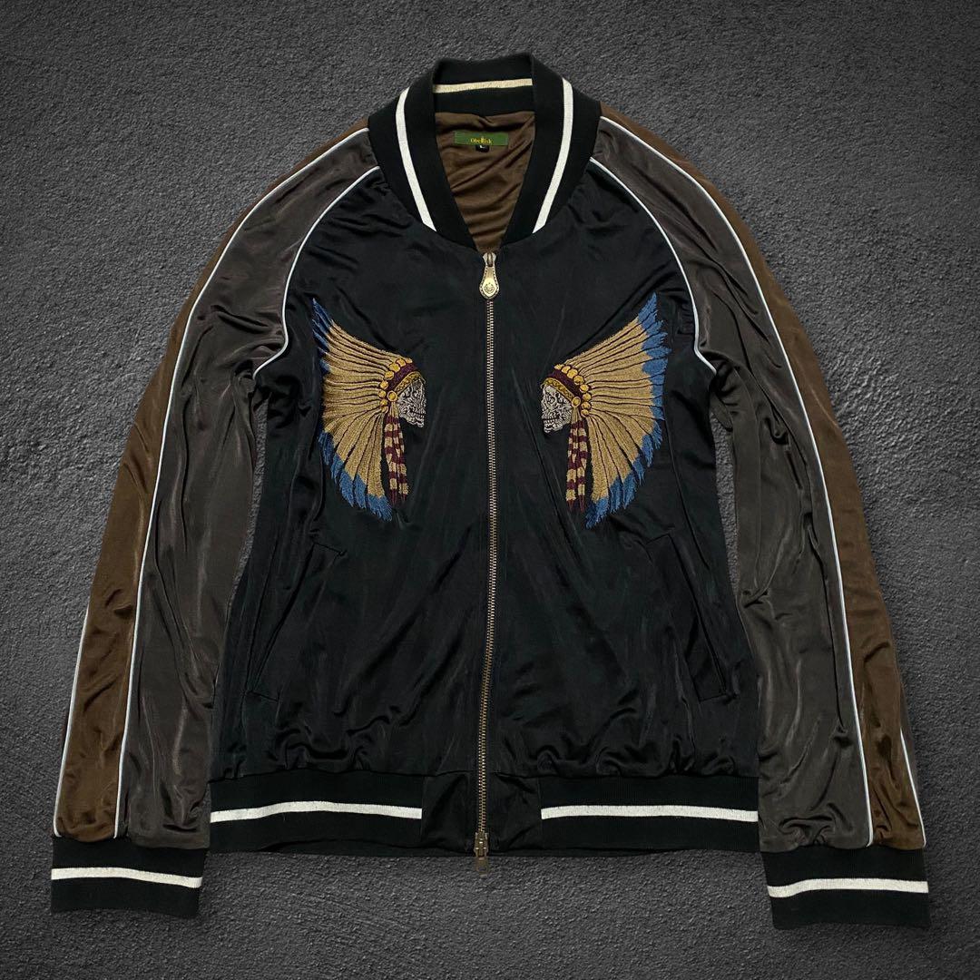ジャケット・アウター Obelisk Indian skull souvenir jacket