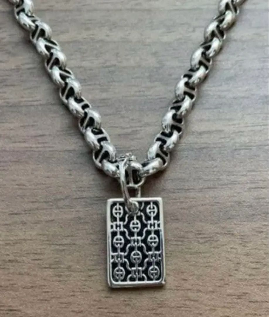 HOORSENBUHS ホーセンブース レクタングルレース シルバー ペンダント