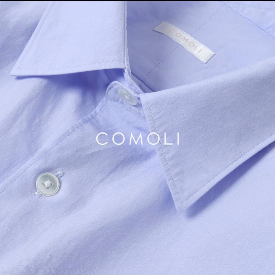 COMOLI 23SS コモリシャツ X01-02001 サックス サイズ2 - メルカリ