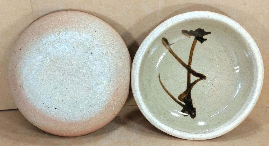 濱田庄司(浜田庄司) 絵皿(五枚一組）栞 共箱【本物保証】益子焼 人間