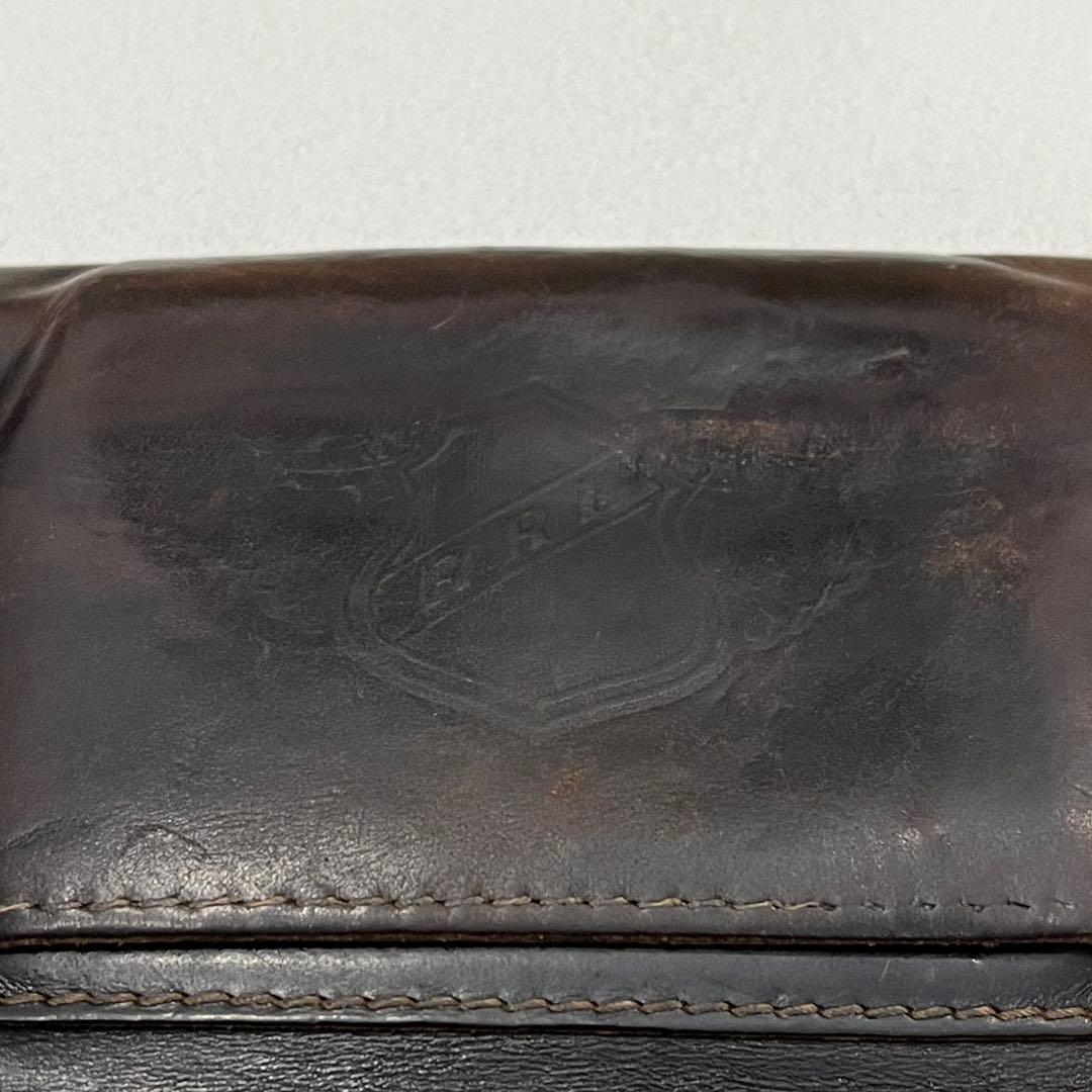 RRL ロゴ レザー トラッカー ウォレット チェーン 長 財布 ラルフ