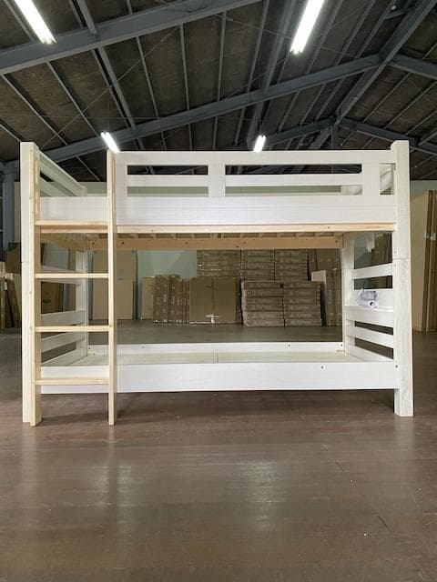 【送料無料*】宮付き2段ベッドイーニーⅡ　WHxNA　アウトレット