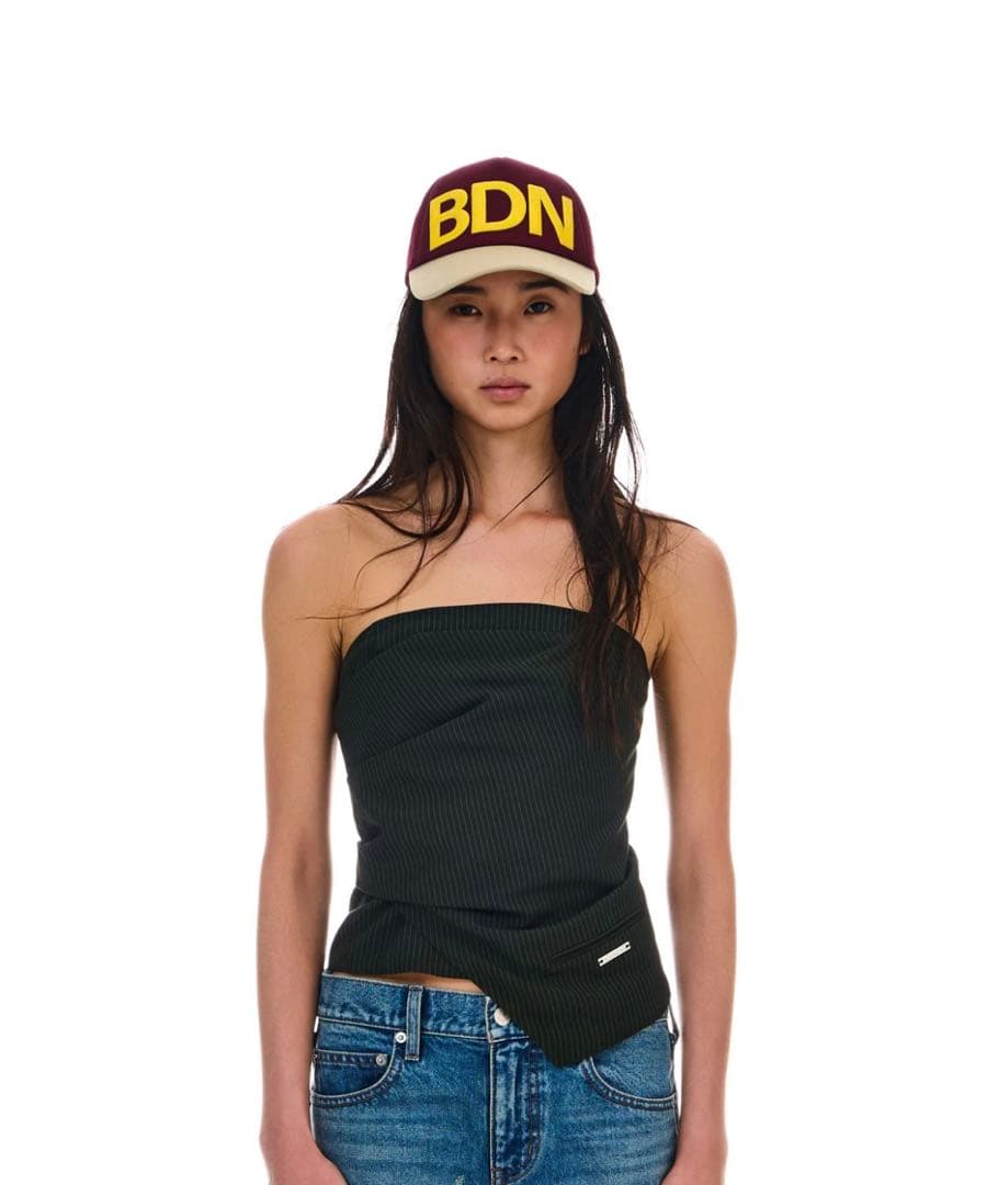 トップス beeden DRAPE ASYMMETRY BARE TOP DRAPE ASYMMETRY BARE TOP – BEEDEN