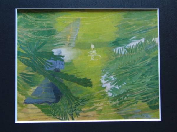 伊藤　久三郎、合歓の木、額装用画集より、新品額装付、状態良好