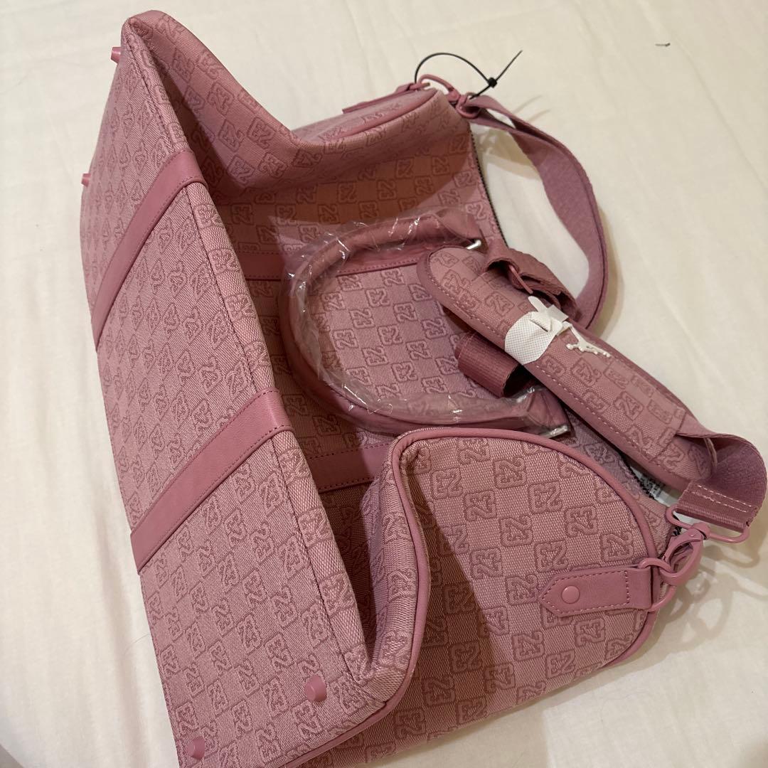 ジョーダン(JORDAN)モノグラム ダッフル バッグ ボストンバッグ ピンク