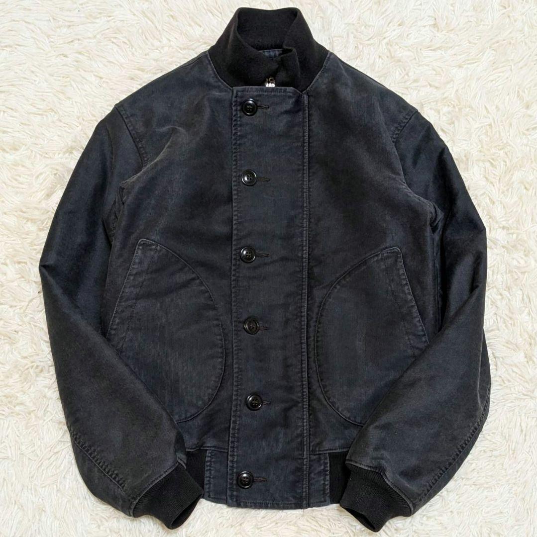 RRLダブルアールエル デッキジャケット N-1 フェード加工 ネイビー XS