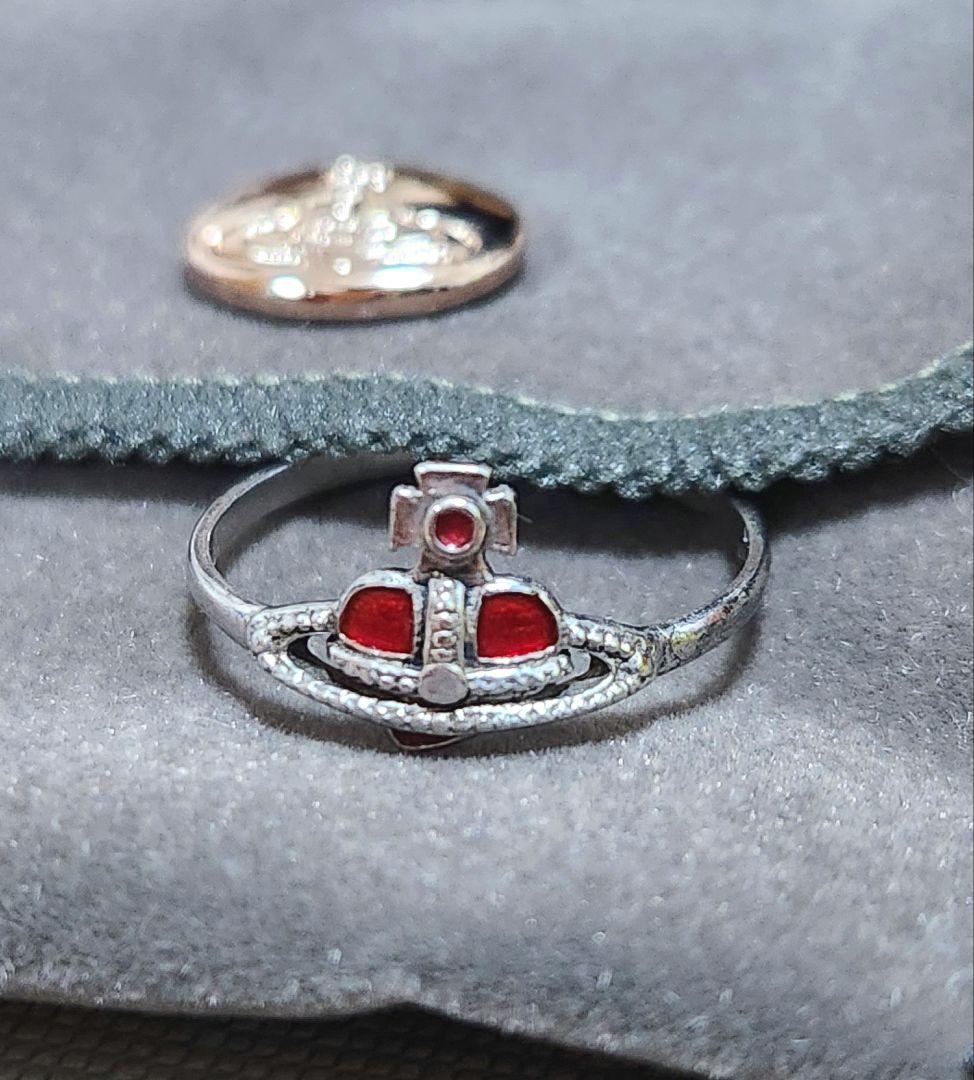 廃盤レア】vivienne westwood 赤ナノハートリングSサイズ - メルカリ