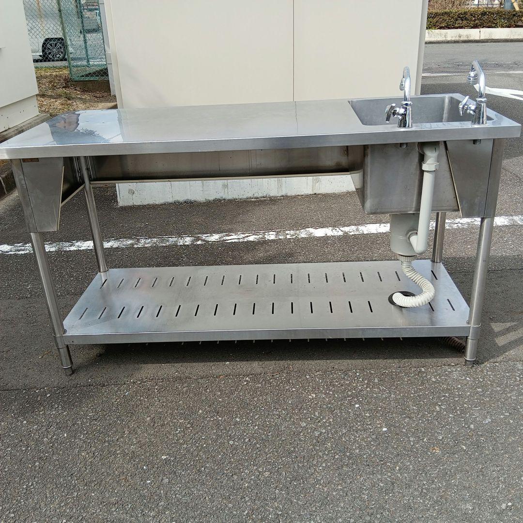 タニコー業務用1槽シンク水切付
