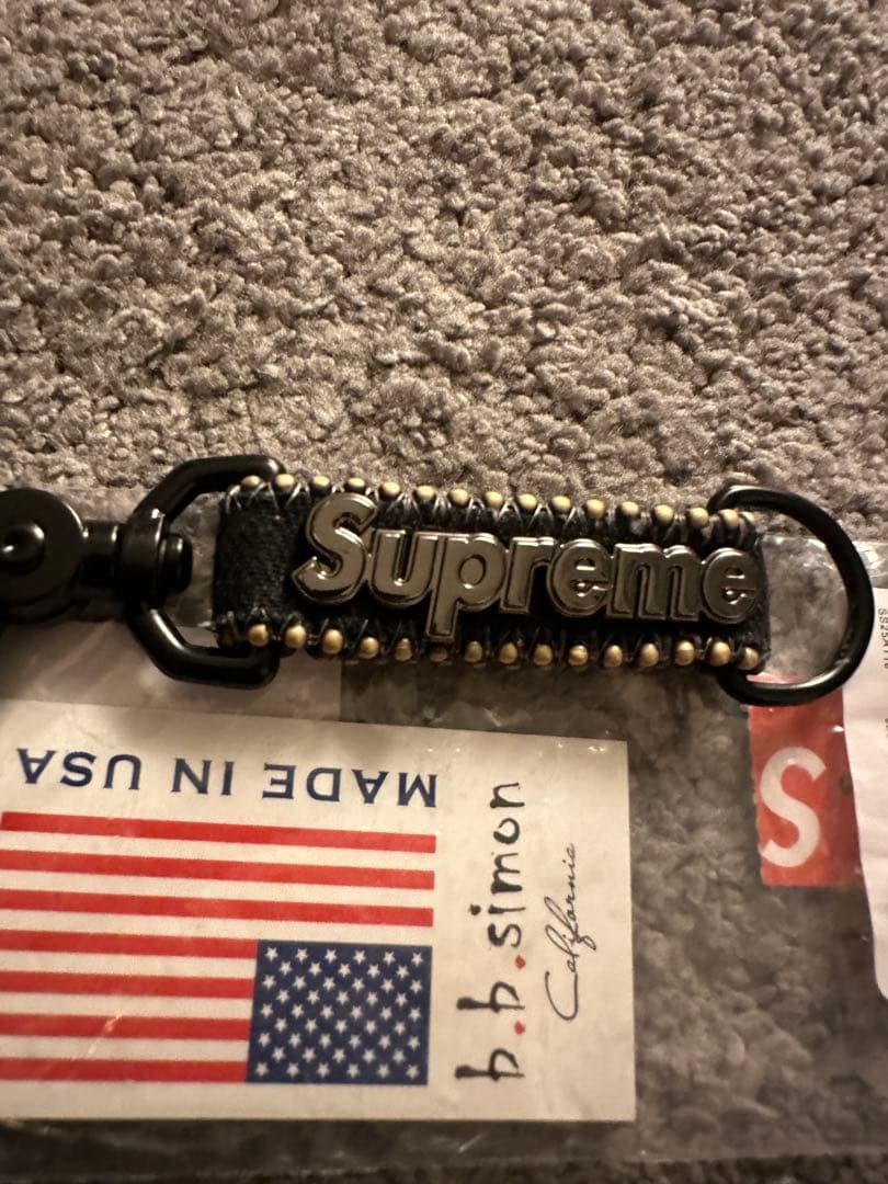 小物 Supreme bbsimon Denim Keychain Black