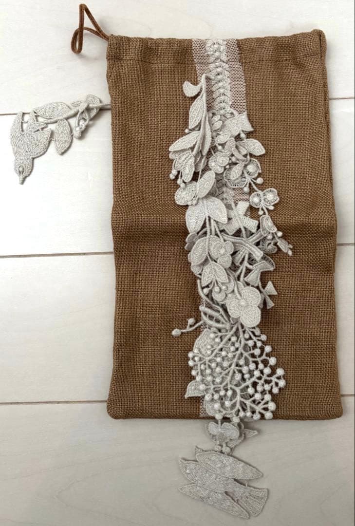 ミナペルホネン フォレストパレード　巾着　ポーチ mina perhonen（ミナペルホネン） *forest parade 巾着ショルダー