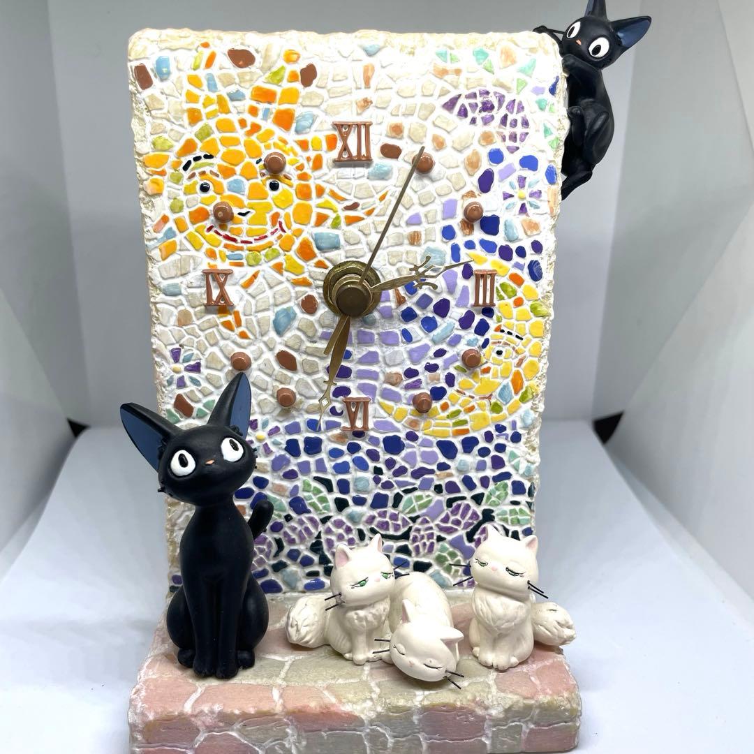 【廃盤】魔女の宅急便 ジジ モザイクアート ジオラマ置時計 ベネリック製 ジブリ backend=imagemagick;version=1;