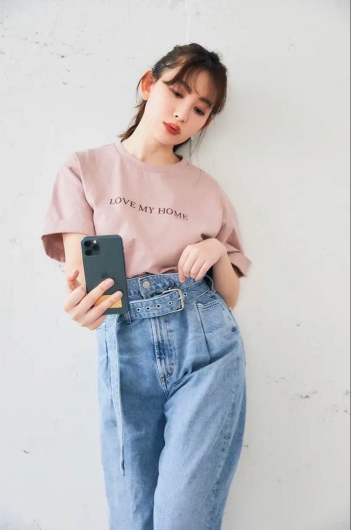 AGOLDE ハイウエストデニムパンツ ベルト付き