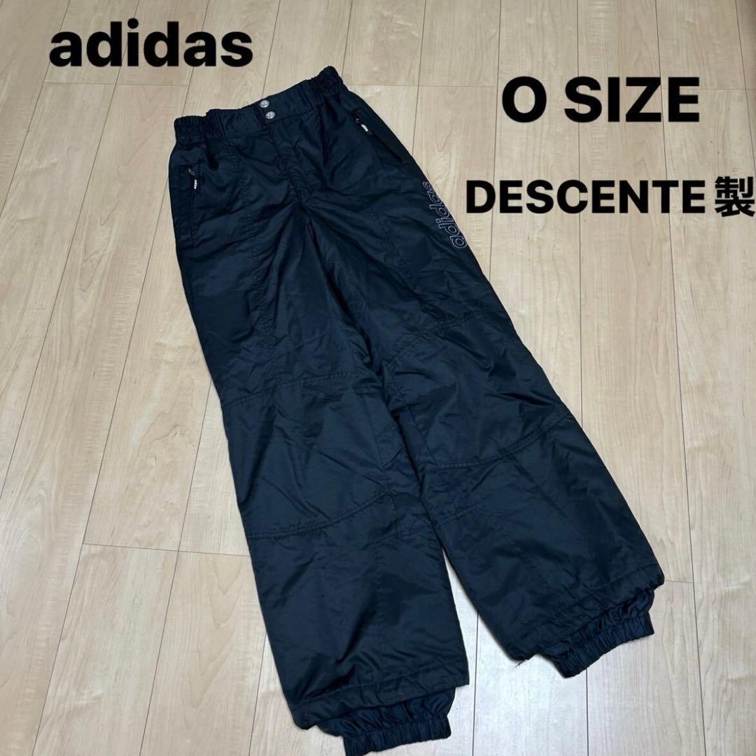 希少　アディダス　デサント製 スノーパンツ　Oサイズ スキー黒　スノボ ウェア