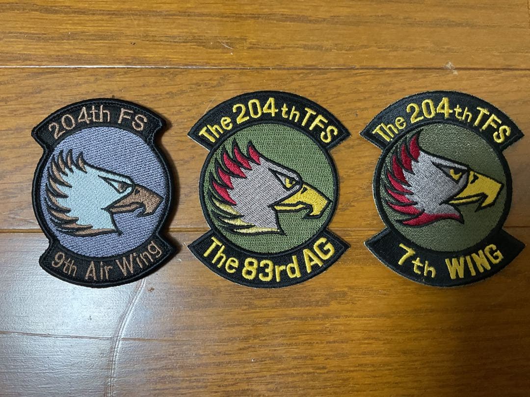 航空自衛隊　204飛行隊　歴代パッチセット