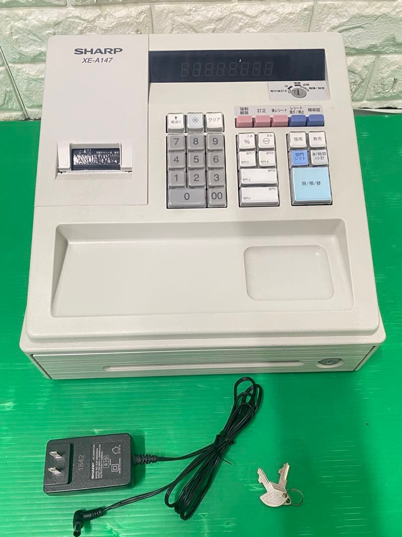シャープ　電子レジスター　XE-A147 シャープ XE-A147 電子レジスタ 黒 ブラック - メルカリ