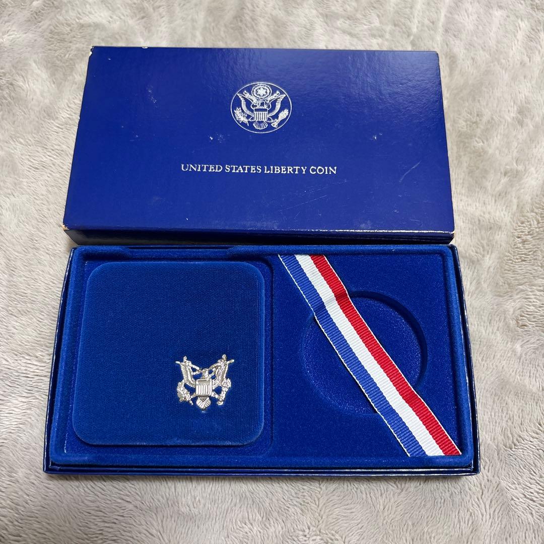 1986年-1986 リバティー記念硬貨銀製1ドル ONE DOLLAR 1986年 アメリカ リバティコイン 1ドル プルーフ銀貨 ～ 自由の女神