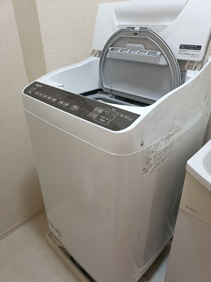SHARP 洗濯乾燥機 EST6HBK 2025年8月購入・半年のみ使用