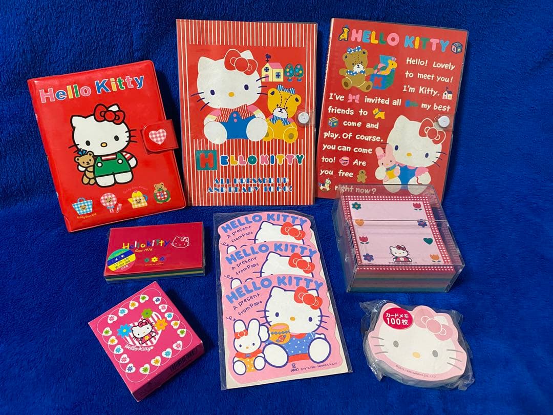 キティちゃん　ノート　メモ　手帳　コースター　レトロ　サンリオ　昭和　平成　文具 サンリオ ハローキティ キティちゃん レア 昭和レトロ 当時物 文房具
