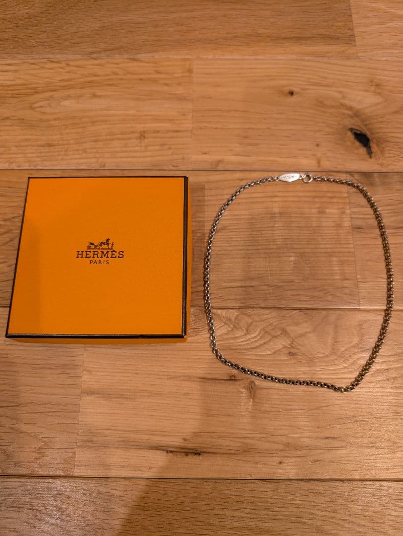 HERMES ロールチェーンネックレス 925 シルバー エルメス 40cm