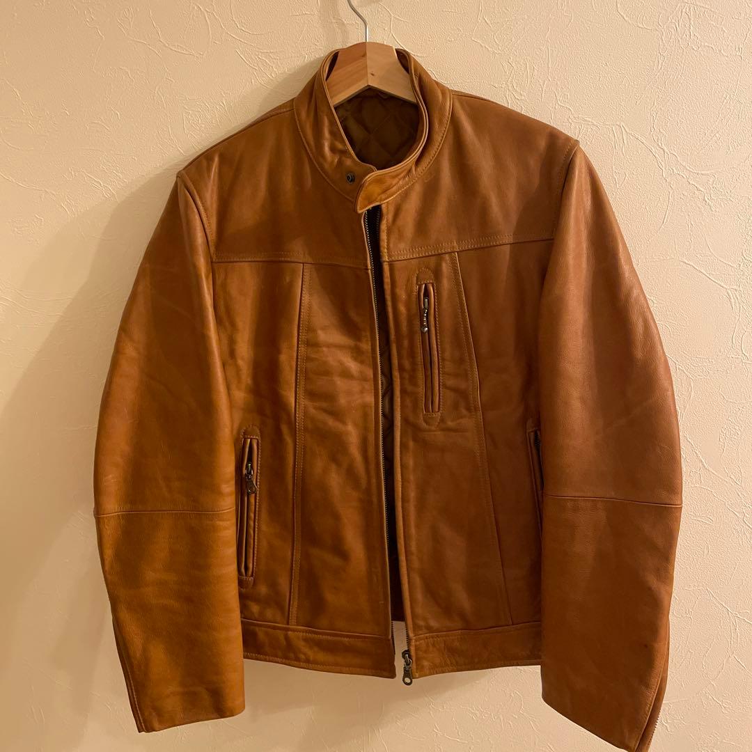 UNIQLO オールドユニクロ □本革 希少カラー□レザーライダース