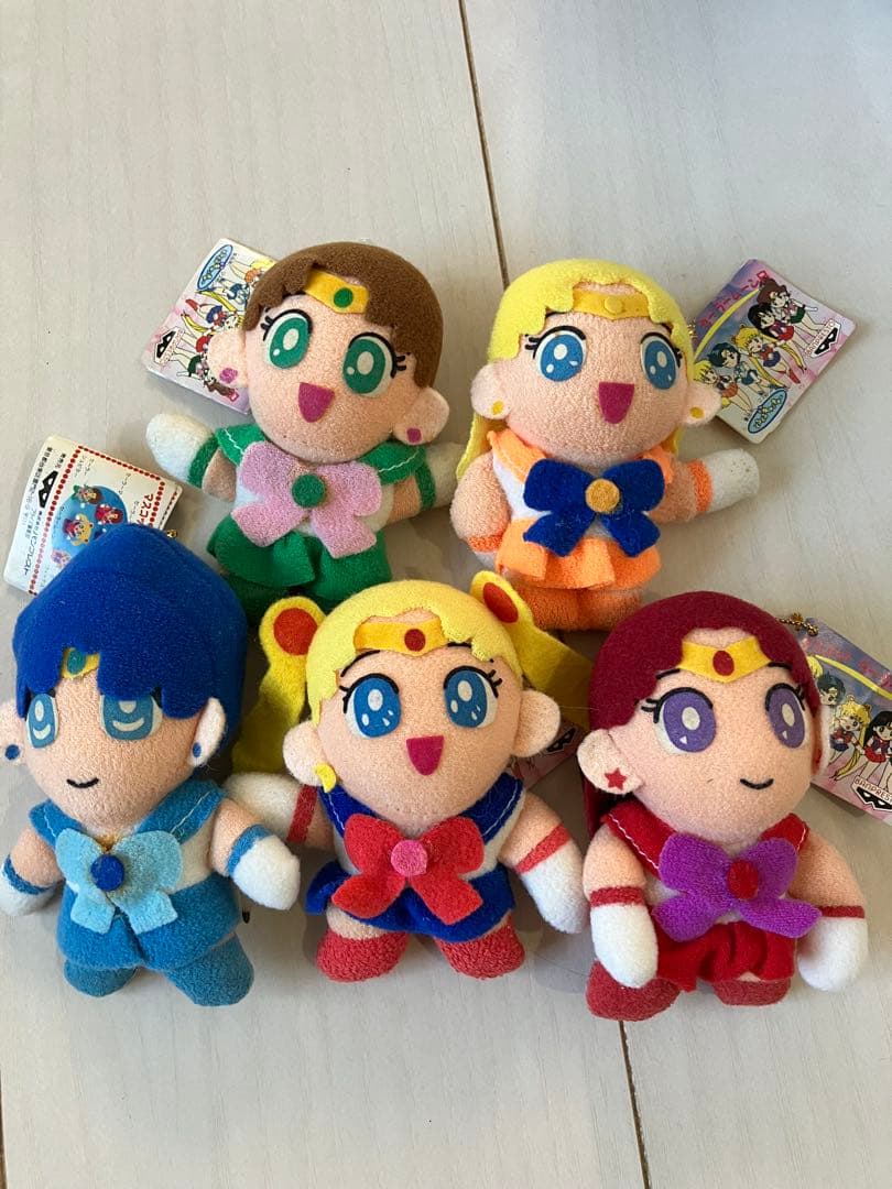 セーラームーン ぬいぐるみ 5体セット(手のひらサイズです)