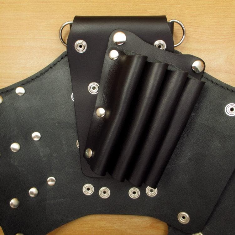 オールブラック 7丁差し 本革シザーケース SCA-254/CKA