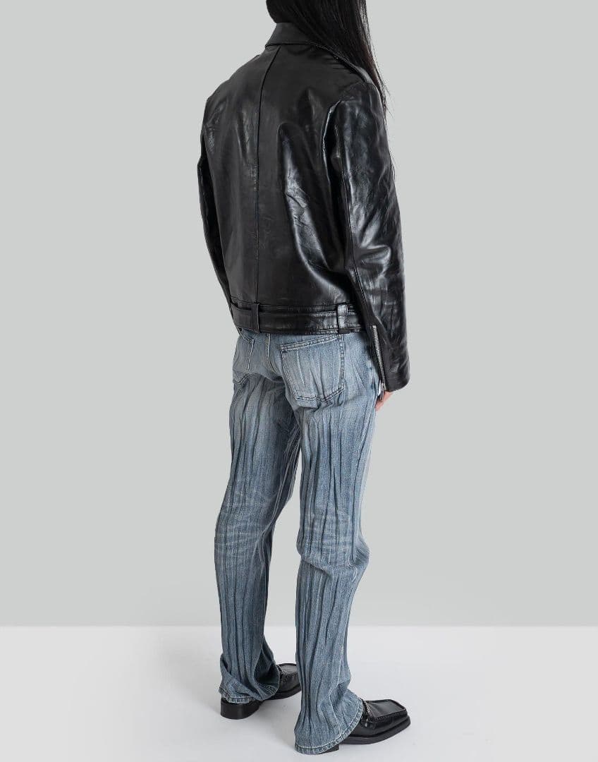 blackmeans 23SS カウレザー ダブルライダースジャケット - メルカリ