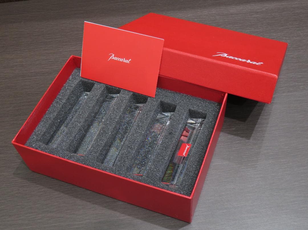 ※マリー※ Baccarat バカラ 箸置き 5個セット クリスタル