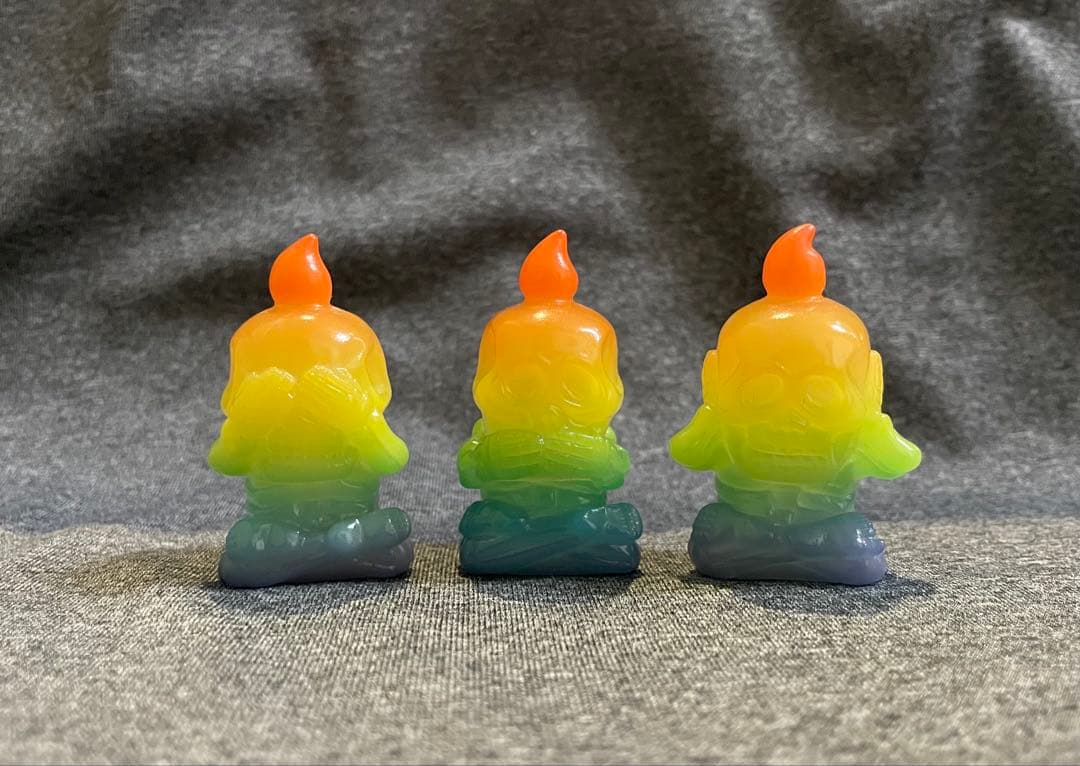 リアルヘッド　骸骨商会　しぇふ染め　ソフビ　フィギュア