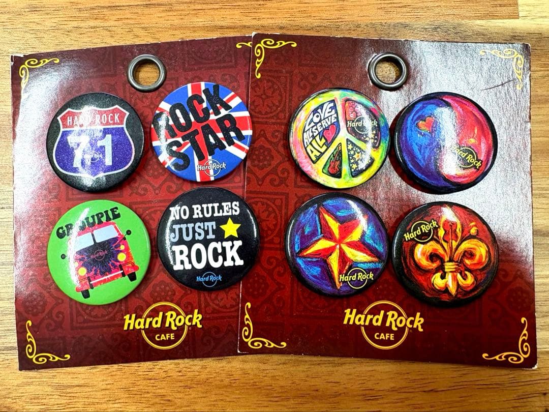Hard Rock Cafe 缶バッジセット レア 未使用 - メルカリ