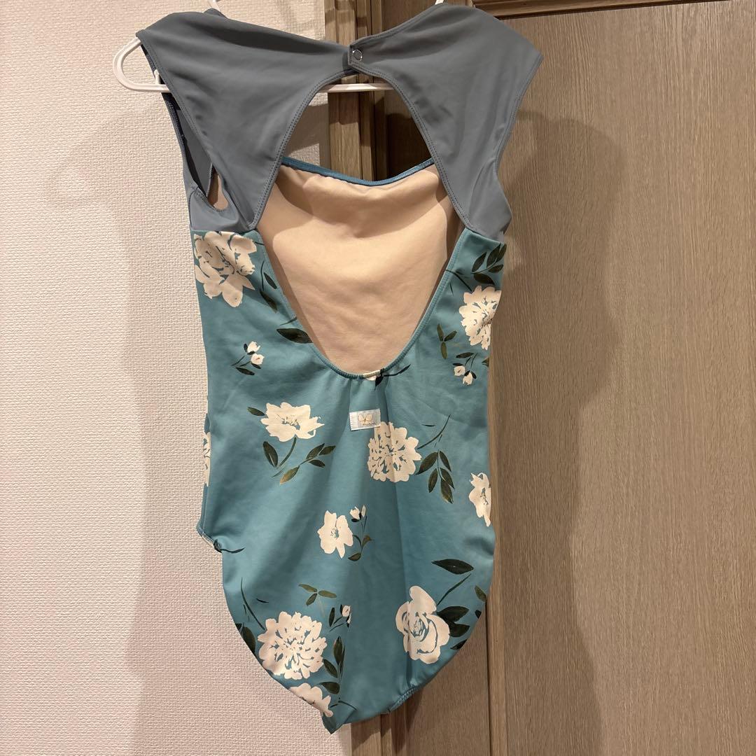 スティナ stina 花柄 レオタード 青色 L M109999007 - バレエ