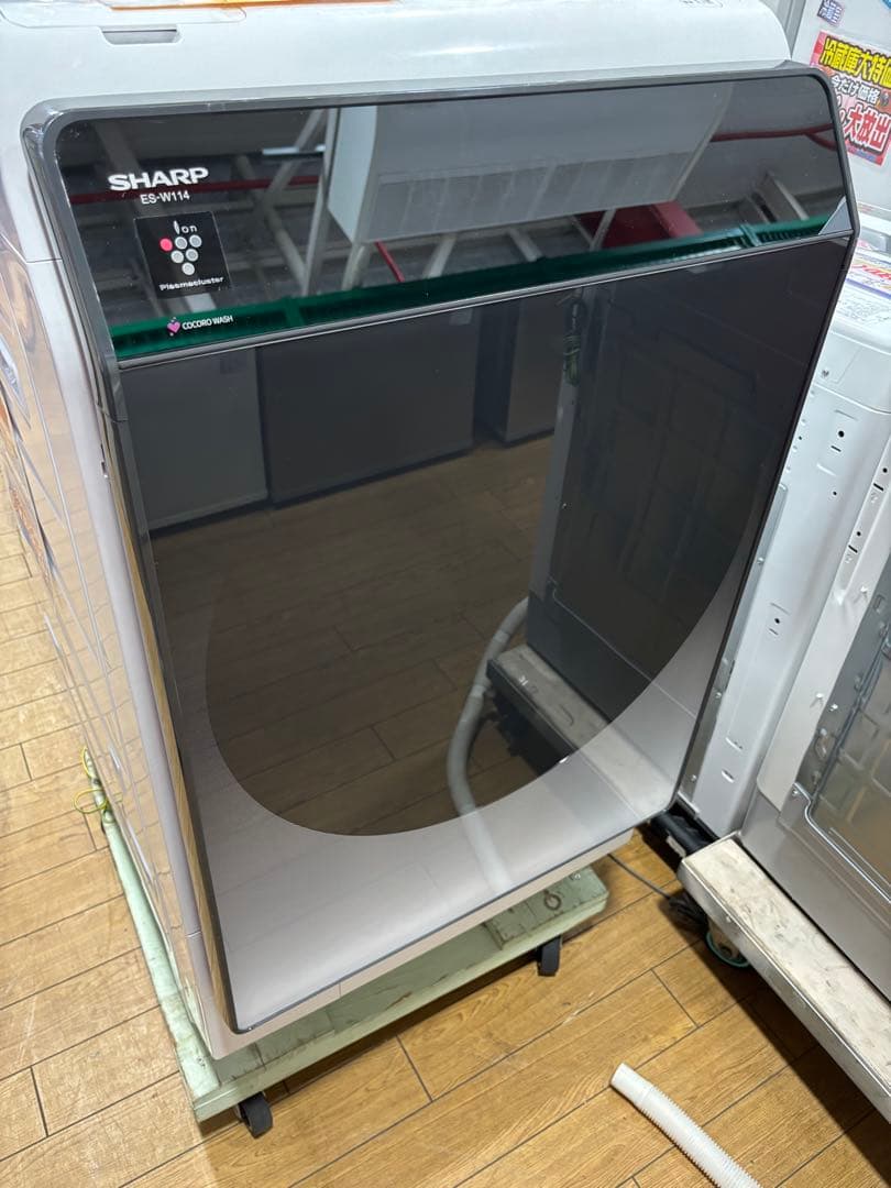 T11 SHARP ドラム式洗濯機 ES-W114-SL 本体 (2022年製)