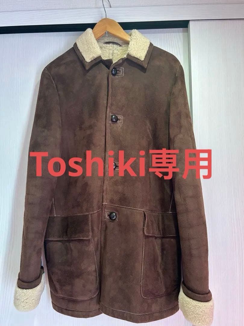 【美品】EDIFICE ムートンコート ブラウン