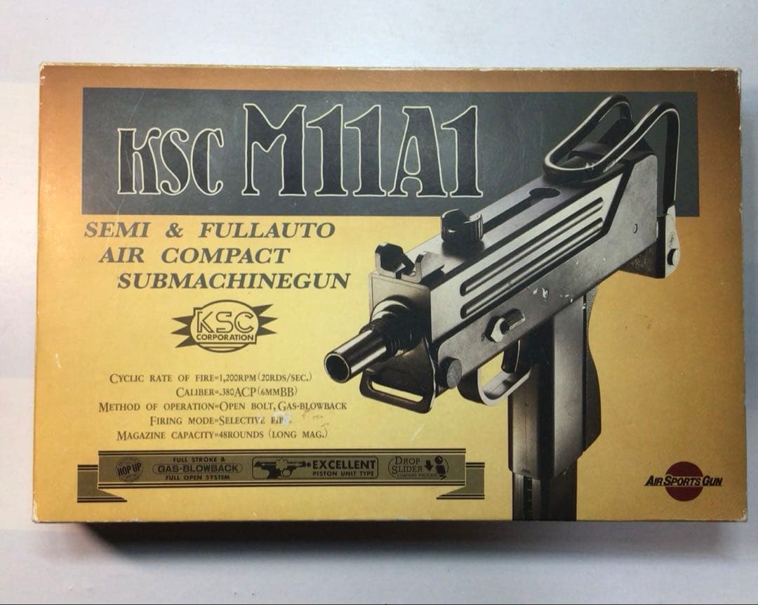 KSC社製　ガスブローバックM11A1 セミ.フルオートマシンガン Amazon | ケイエスシー(KSC) M11A1 HW 18歳以上ガスブローバック