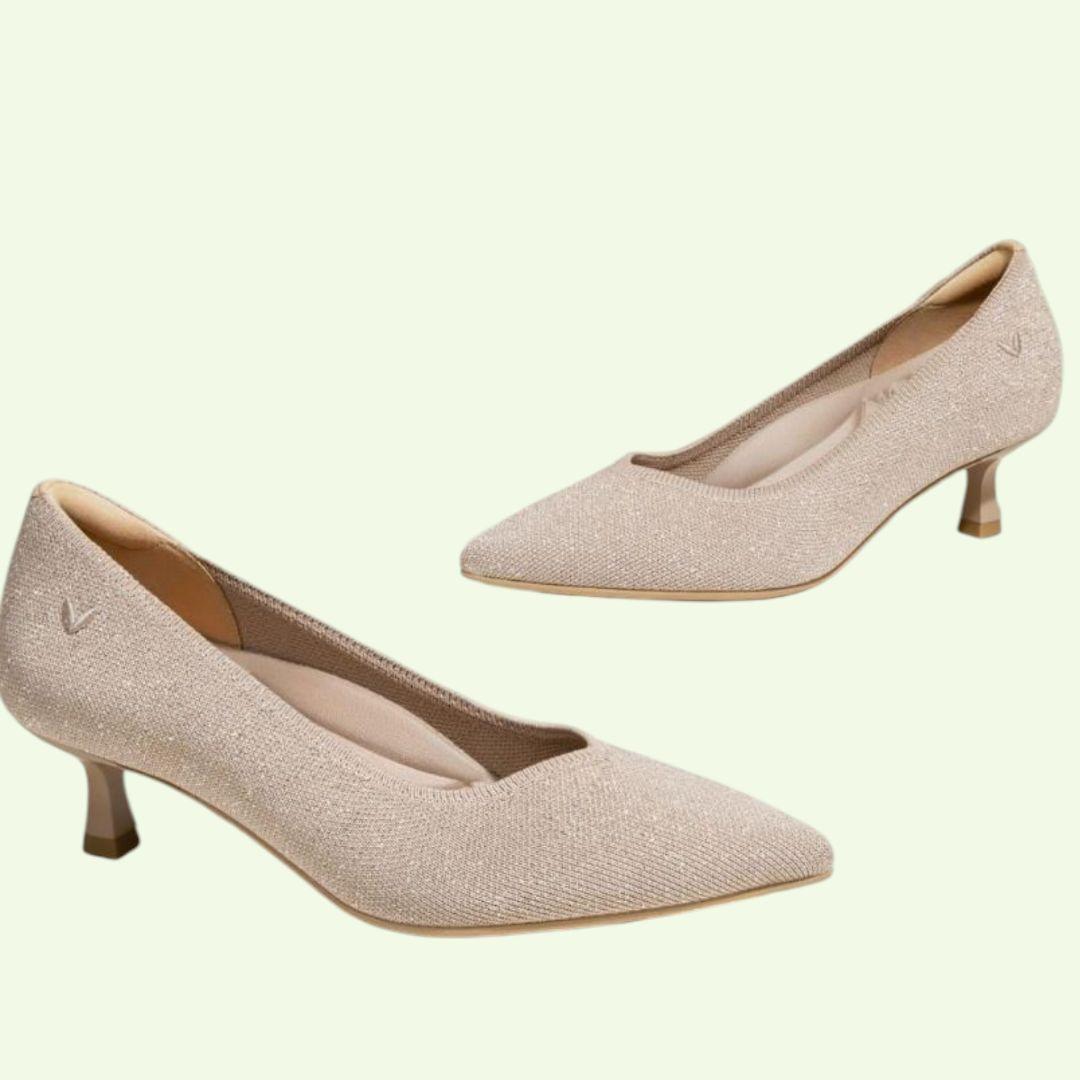 【新品】VIVAIA [Scarlett] ポインテッドトゥ キトゥン パンプス